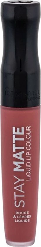 Rimmel London Stay Matte Liquid Lip Colour - Pink Blink - Mauve-Rose 8 Rimmel London Stay Matte Liquid Lip Colour - Pink Blink - Mauve-Rose - Afbeelding 6