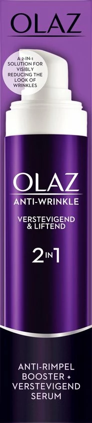 Olaz Anti-Wrinkle Verstevigend En Liftend 2-In-1 Anti-Rimpel Booster En Verstevigend Serum 50 Ml 6 Olaz Anti-Wrinkle Verstevigend En Liftend 2-In-1 Anti-Rimpel Booster En Verstevigend Serum 50 Ml - Afbeelding 4