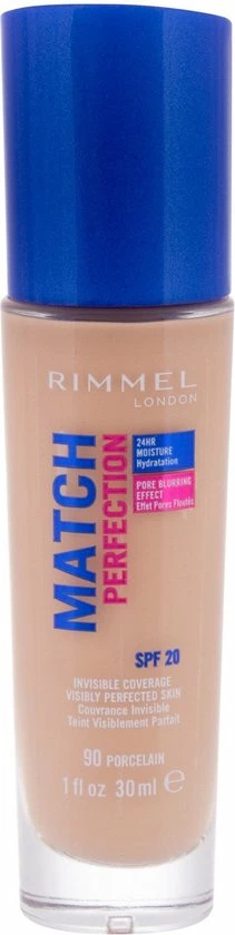 Rimmel London Match Perfection Foundation 090 Porcelain 12 Rimmel London Match Perfection Foundation 090 Porcelain - Afbeelding 10