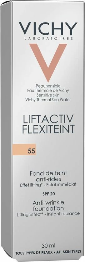 Vichy Liftactiv Flexiteint Foundation 55 - 30ML - Rijpere Huid 4 Vichy Liftactiv Flexiteint Foundation 55 - 30ML - Rijpere Huid - Afbeelding 2