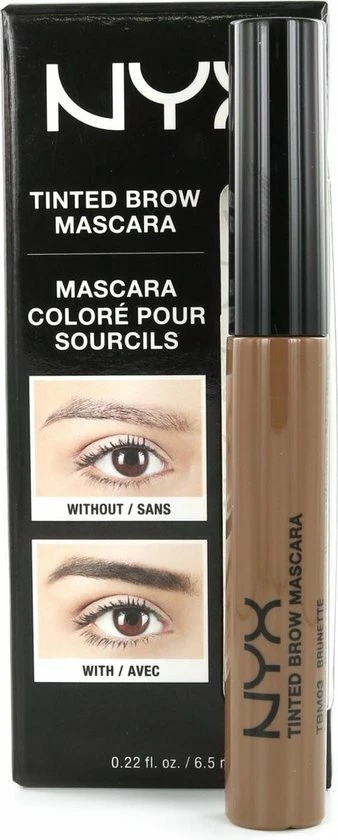 NYX Professional Makeup Tinted Brow Mascara - Brunette TBM03 - Wenkbrauw Mascara - 6,2 Gr 4 NYX Professional Makeup Tinted Brow Mascara - Brunette TBM03 - Wenkbrauw Mascara - 6,2 Gr - Afbeelding 2