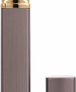 Merkloos Luxe Ribbel Parfumflesje - Parfumflesje Voor In Vliegtuig - Hervulbaar - Navulbare Parfum Verstuiver - 12ML - Metal