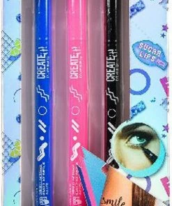 Merkloos Create It! - Poptastic Makeup Pennen - Eyeliner - Kinder Makeup - Makup Voor Meisjes - Tattoo - Roze, Zwart En Blauw -Chanel Shop 410x840