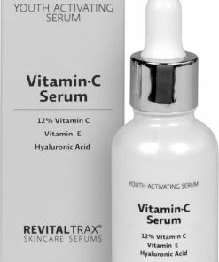 Merkloos RevitalTrax 12% Vitamine C Serum - Vitamine C - Niacinamide - Vitamine E - Hyaluronzuur - Gezichtserum - Bevorderd Collageen Productie - Vermindert Pigmentatie - Hydrateert - Antioxidant -Chanel Shop 467x840