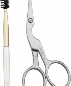 Tweezerman Schaar Voor Wenkbrauwen Met Borstel - Rvs -Chanel Shop 468x840