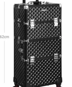 Unbranded Signature Home Paris Cosmetica Koffer - Professionele Make-up Koffer - Make-up Trolley Voor Nagel Ontwerp - Make-up Organizer - Koffer Met Draagtas -Chanel Shop 476x840 4