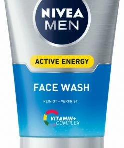 NIVEA MEN Active Energy Reinigingsgel - Face Wash - 100 Ml -Chanel Shop 480x840