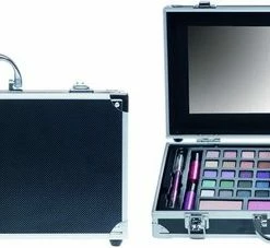 Casuelle Make-Up Koffer Met Spiegel Zwart