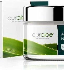 Curaloe? Curaloe Nachtcreme 50 Ml Met Alo Vera, Afrikaanse Shea Butter, Grape Seed Oil En Vitamine E