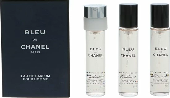 Chanel Bleu De Chanel Geschenkset - 3x Eau De Parfum Refill 3 Chanel Bleu De Chanel Geschenkset - 3x Eau De Parfum Refill
