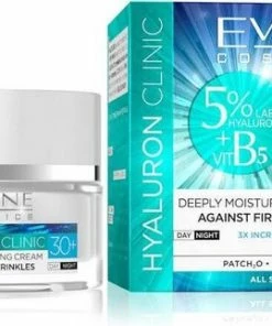 Eveline Cosmetics Hyaluron Clinic Deeply Moisturizing Cream Day & Night 30+ 50ml.