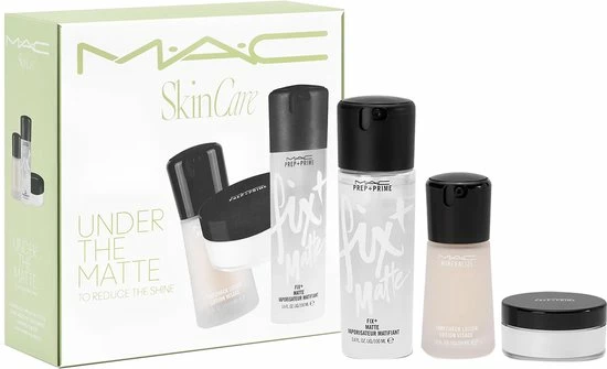 M.A.C Under The Matte Kit Prime Fix+ Make-up Fixer Mist 100 Ml + Pore Minimizing Effect 30 Ml + Powder 9 G 3 M.A.C Under The Matte Kit Prime Fix+ Make-up Fixer Mist 100 Ml + Pore Minimizing Effect 30 Ml + Powder 9 G