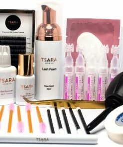 TSARA Beauty TSARA Starters Pakket Wimperextensions - MEDIUM - Starterskit - Wimper Benodigdheden - Professioneel - Lijm - Wimpers