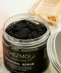 Chezmoiproducts Chezmoi Luxe Charcoal Scrub | Gezicht En Lichaam | Natuurlijk Houtskool | 100% Natuurlijke Ingrediënten -Chanel Shop 550x366 14