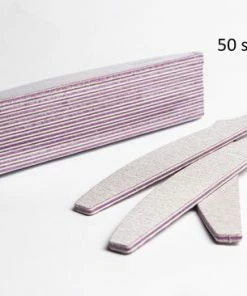 Merkloos 50 Stuks - Professionele EVA Nagelvijlen | 100/180 Grit Met Witte Kern | Professionele Nagelvijl Set Van 50 Stuks Voor Acryl En Gelnagels | Manicure En Nagelverzorging