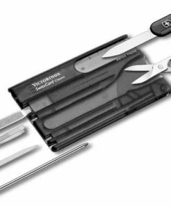 Victorinox SwissCard Classic - Make-up- & Manicurekoffer- Zwart Transparant ABS - 10 Delig