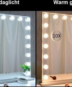 Souvani Sona Hollywood Spiegel | Make Up Spiegel Met LED Verlichting | Kaptafel Spiegel | Visagie Spiegel -Chanel Shop 550x383 3