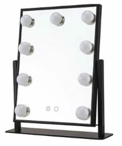 LYVION Hollywood Spiegel Met LED Verlichting - Make-upspiegel - Zwart