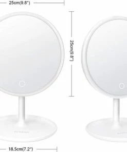 Merkloos Deweisn Verlichte Make-upspiegel, LED-kaptafelspiegel Met Afneembare Houder, Make-upspiegel Met 10x Vergroting, Slimme Schakelaar En USB-oplader, Draagbaar 90 Draaibaar -Chanel Shop 550x413 3