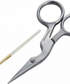 Tweezerman Schaar Voor Wenkbrauwen Met Borstel - Rvs