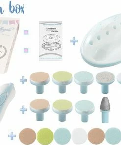 Baby Elektrische Nagelvijl 20 In 1 Royal Angels, Nagelverzorging, Nail Clippers,Veilige Elektrische Baby Nail Trimmer, Baby Nail File Kit, Extra Vervanging Hoofden, Pasgeboren Peuter Tenen En Vingernagels, Trim En Polish (Blauw) -Chanel Shop 550x420 1