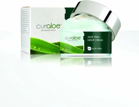 Curaloe? Curaloe Nachtcreme 50 Ml Met Alo Vera, Afrikaanse Shea Butter, Grape Seed Oil En Vitamine E 4 Curaloe? Curaloe Nachtcreme 50 Ml Met Alo Vera, Afrikaanse Shea Butter, Grape Seed Oil En Vitamine E - Afbeelding 2