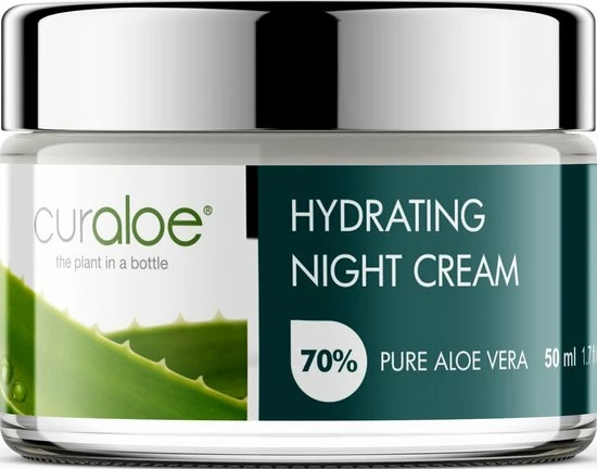 Curaloe? Curaloe Nachtcreme 50 Ml Met Alo Vera, Afrikaanse Shea Butter, Grape Seed Oil En Vitamine E 5 Curaloe? Curaloe Nachtcreme 50 Ml Met Alo Vera, Afrikaanse Shea Butter, Grape Seed Oil En Vitamine E - Afbeelding 3