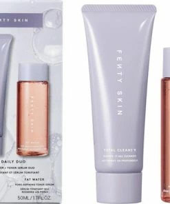 Fenty Beauty Fenty Skin The Daily Mini Total Cleans'r Cleanser + Fat Water Toner Serum - Vegan Glutenvrij - Huidverzorgingsset - Duo