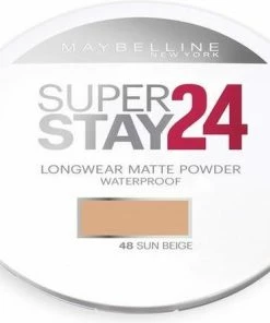 Maybelline SuperStay Full Coverage Powder Foundation - 48 Sun Beige - Matte Finish - Poeder -Chanel Shop 550x447