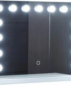 Aquamarin Hollywood Make Up Spiegel, Dimbaar, 58x 43 Cm, Theater Spiegel -Chanel Shop 550x470 2