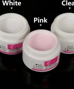 Royala Acrylpoeders Helder Wit Roze - Acryl Starters Set - Acryl Poeder Helder - Acryl Poeder Wit - Acryl Poeder Roze - Nailart - Acryl Set