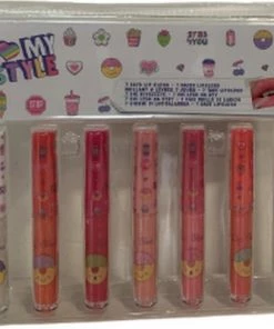 Merkloos 7 Days Lipgloss - Multicolor - Geur & Glitter - Kinderen - Meiden - Fashion - Trend