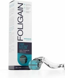 FOLIGAIN – Dermaroller Met 540 Titanium Naaldjes (0,25 Mm)