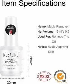 Rosalind Magische Gellak Remover Set - Inclusief Stalen Bokkenpootje - 15 Ml Nail Polish Remover -Chanel Shop 550x502
