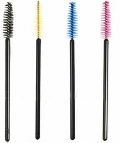 Merkloos Wimperborstel 50 Stuks Voor Wimper Extensions - Make-up - Mascara - Wimper Borsteltjes - Wenkbrauw Borsteltje - Oog Borstel - Zwart -Chanel Shop 550x515 2