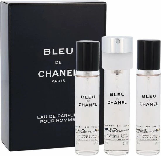 Chanel Bleu De Chanel Geschenkset - 3x Eau De Parfum Refill 8 Chanel Bleu De Chanel Geschenkset - 3x Eau De Parfum Refill - Afbeelding 6