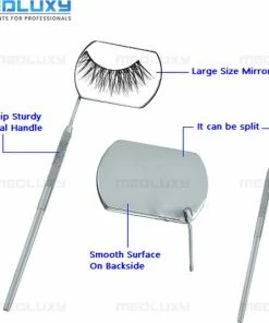 MEDLUXY - Wimperspiegel - Met Echte Spiegel - Groot [make Up Spiegel, Hobby Spiegel, Tandenspiegel, Lash Mirror] -Chanel Shop 550x535 3