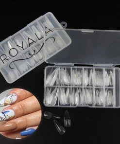 Royala 107 - Ballerina Coffin Binnen En Buiten Full Frosted - Full Cover - Nageltips - Nepnagels - Plaknagels - In Assortimentsbox - 120 Stuks 12 Maten - Voor Gellak Acrylnagellak En PolyGel Nagels - Royala Frosted Tips Line -Chanel Shop 550x541 6
