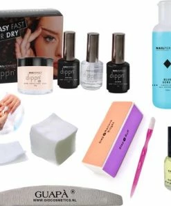 GUAPÀ® GUAPÀ - Acryl Dippn Starters Pakket Compleet - Zet Gemakkelijk Acryl Nagels - Kleur Nude