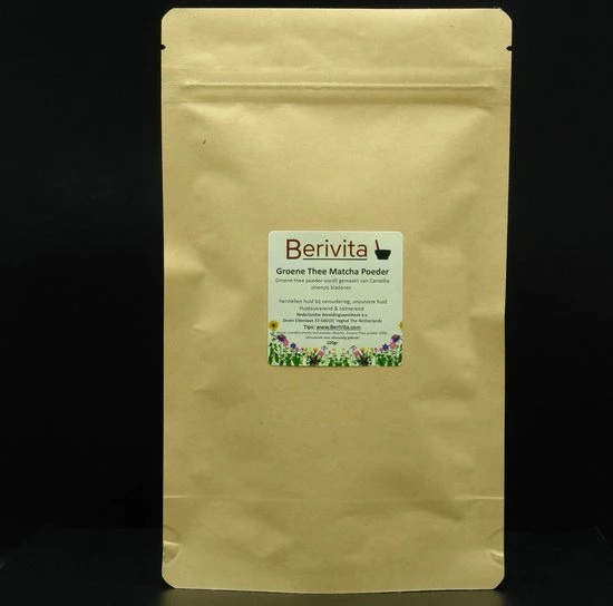 Berivita Groene Thee Poeder 100% Zuiver 100gr - Matcha Poeder, Green Tea Powder - Theepoeder Voor Gezichtsmasker Of Lichaamspakking 6 Berivita Groene Thee Poeder 100% Zuiver 100gr - Matcha Poeder, Green Tea Powder - Theepoeder Voor Gezichtsmasker Of Lichaamspakking - Afbeelding 4