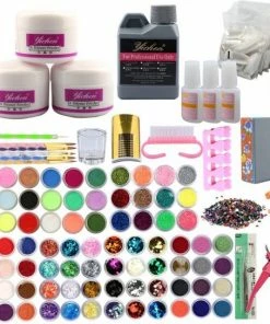 BeautyPro XXL Acrylnagels Starterspakket - Acryl Nagel Set | 76 Kleuren Acryl Poeder & Decoratie