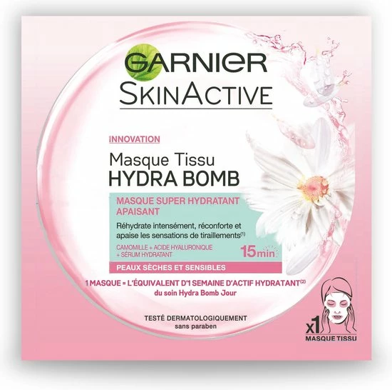 Garnier SkinActive Tissue Gezichtsmasker Hydraterend & Kalmerend 12 Garnier SkinActive Tissue Gezichtsmasker Hydraterend & Kalmerend - Afbeelding 10