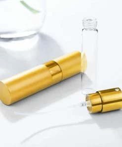 Scenty - Luxe Parfum Verstuiver Navulbaar - Mini Parfum Flesje - Reisflesje - Goud -Chanel Shop 550x550 105