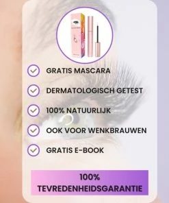 Merkloos Wimper Serum - Lash Serum - Wimper Lifting - Wimper Groei Serum - Langere En Vollere Wimpers - Longer Lashes - Gratis Mascara En E-book - 5ml -Chanel Shop 550x550 146