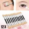 Merkloos LaGloss 12 STUKS Wegwerp Oogschaduw MakeUp Spons Kwasten Oogschaduw - Dubbelzijdig Make Up Applicator - Oogschaduw Sponsjes -Chanel Shop 550x550 165