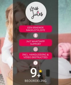 Miss Jules - 6-Delige Gellak Starterspakket - Nagellak - Kleur Grijs, Roze & Glitter - Glanzend & Dekkend Resultaat -Chanel Shop 550x550 190