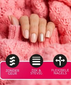 Miss Jules - 6-Delige Gellak Starterspakket - Nagellak - Kleur Grijs, Roze & Glitter - Glanzend & Dekkend Resultaat -Chanel Shop 550x550 191