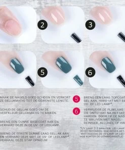 Miss Jules - 6-Delige Gellak Starterspakket - Nagellak - Kleur Grijs, Roze & Glitter - Glanzend & Dekkend Resultaat -Chanel Shop 550x550 193