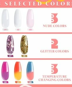 GLAMADOR Nepnagels - Polygel Set - 8 Kleuren - Nagels Set - Polygel Starter Set - Nagelverlenging Gel Kit - Voor Beginners - Voor DIY Salon Art Nagels -Chanel Shop 550x550 203