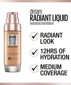 Maybelline Dream Radiant Liquid - 3.7 Vanilla - Foundation Geschikt Voor De Droge Huid Met Hyaluronzuur - 30 Ml -Chanel Shop 550x550 214